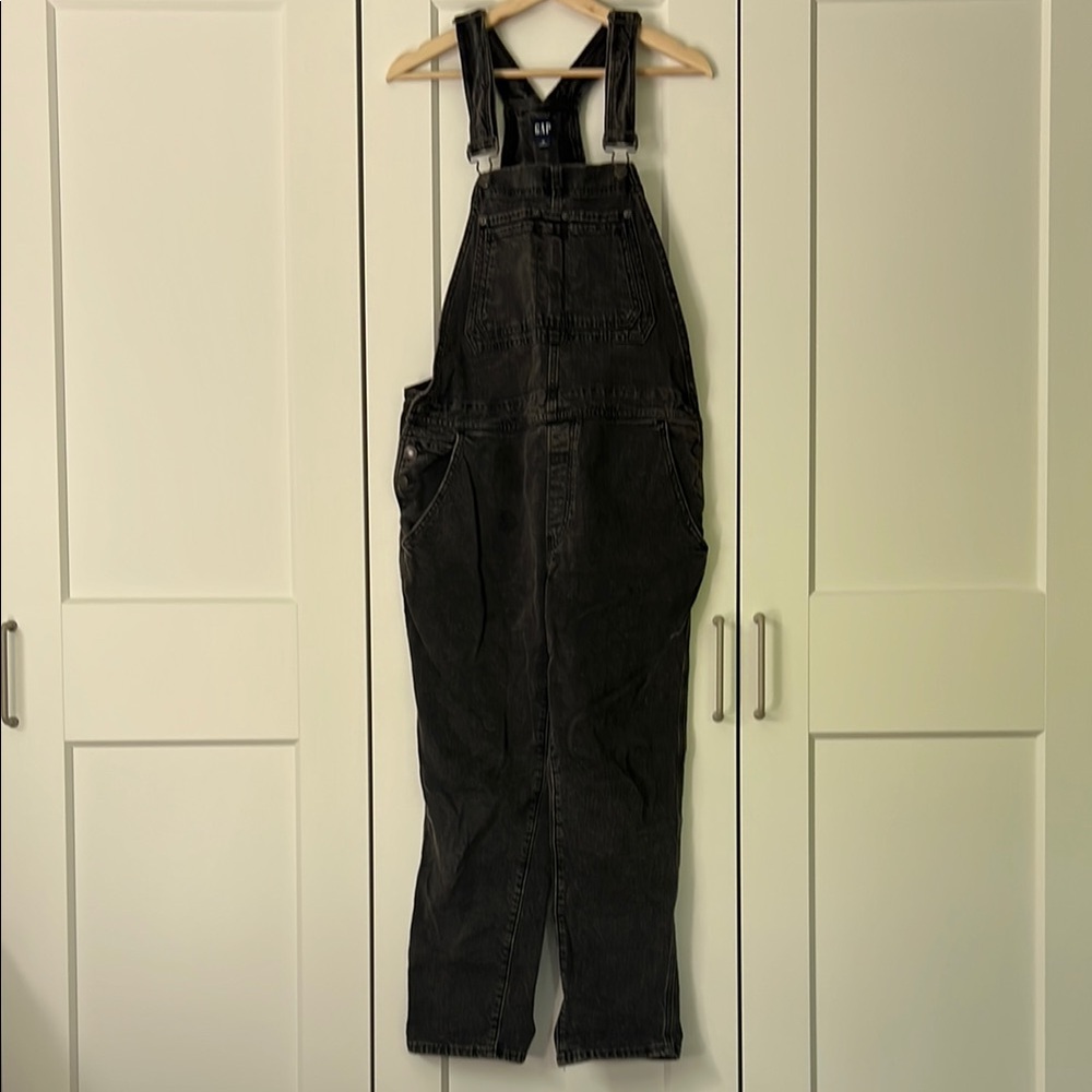 Gap Black Denim Overalls in Medium